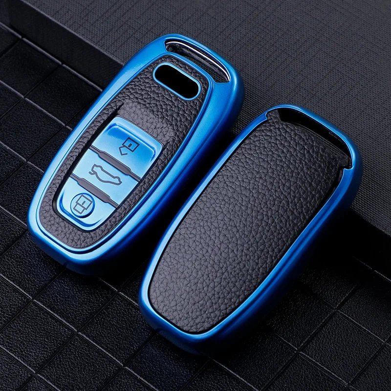 Leather Tpu Car Key Case Cover Shell For Audi A1 A3 8v A4 B8 B9 A5 A6 C7 A7 A8 Quattro Q3 Q5 Q7