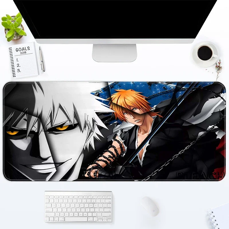

BLEACH Kurosaki Ichigo Mouse Pad 900x400 Pc Gamer Cabinet Desk Mat Xxl Computer Keyboard ковер Gaming Accessories Mousepad Anime