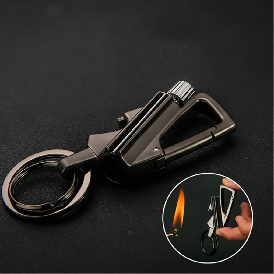 Multifunctional Match coal oil Lighter Outdoor Waterproof Portable Wine Open Keychain Men Smoking Accessories Gifts