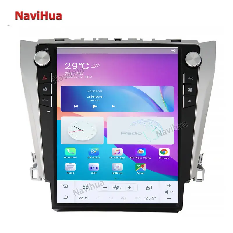 

Touch Screen Android 11 for Tesla Style Toyota Camry 2012-2016 GPS Navigation Car DVD Player Stereo Auto Radio