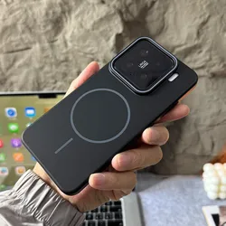Ultra Slim Matte Hard Case Cover with Magnetic Back and Anti - Fingerprint Finish for Xiaomi 14 Pro (Black)