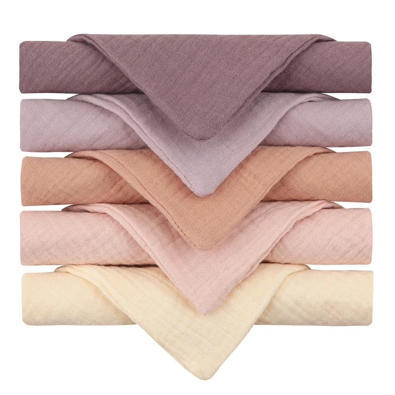 5~10pcs Baby Infant Towel Muslin Towel Handkerchiefs Two Layers Wipe 6 layer densely woven muslin cotton Adult kids Towels