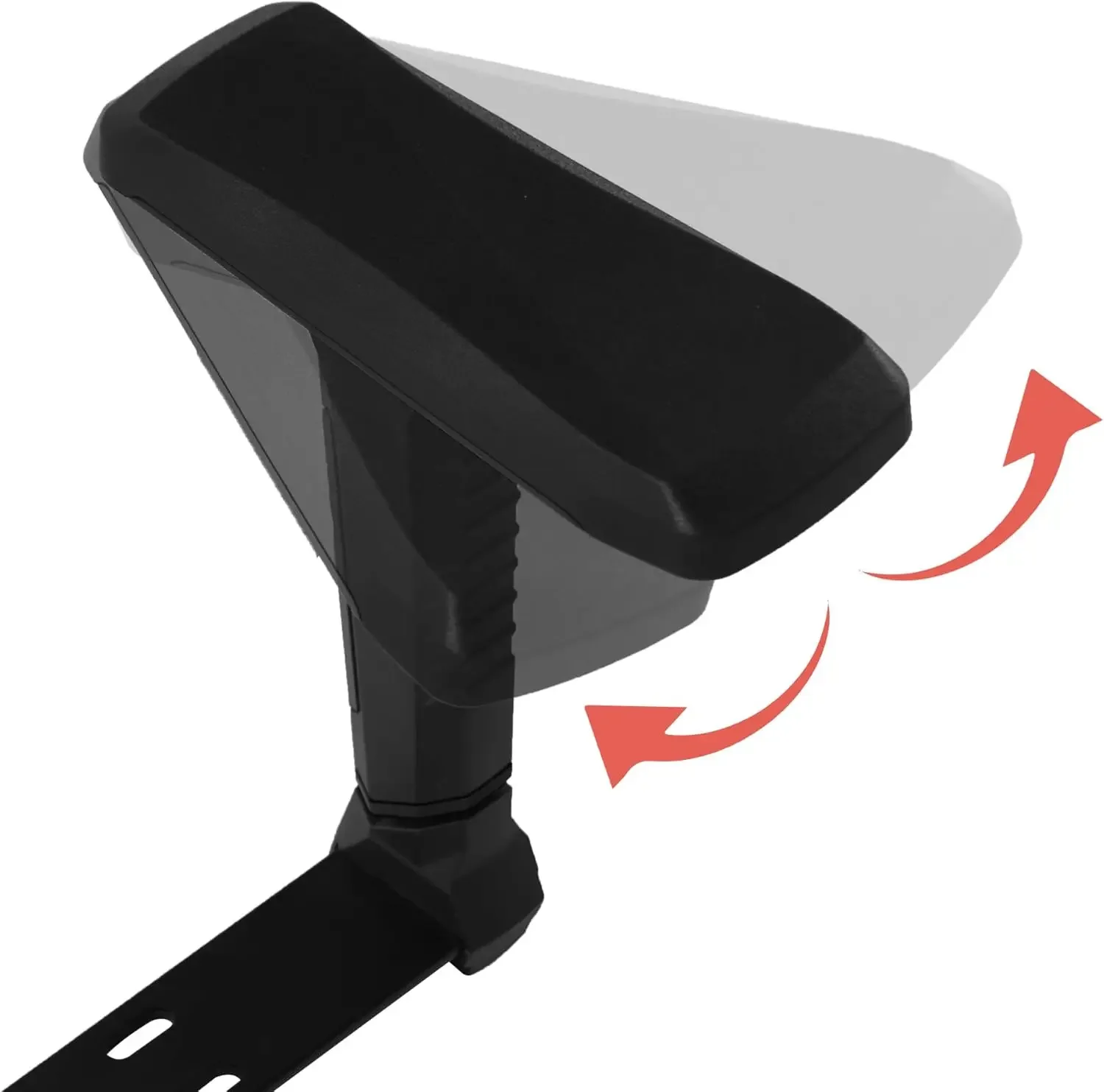 Height Adjustable Chair Armrest Pair, Gaming Boss Chair Arms Set Replacement 4D (Black)