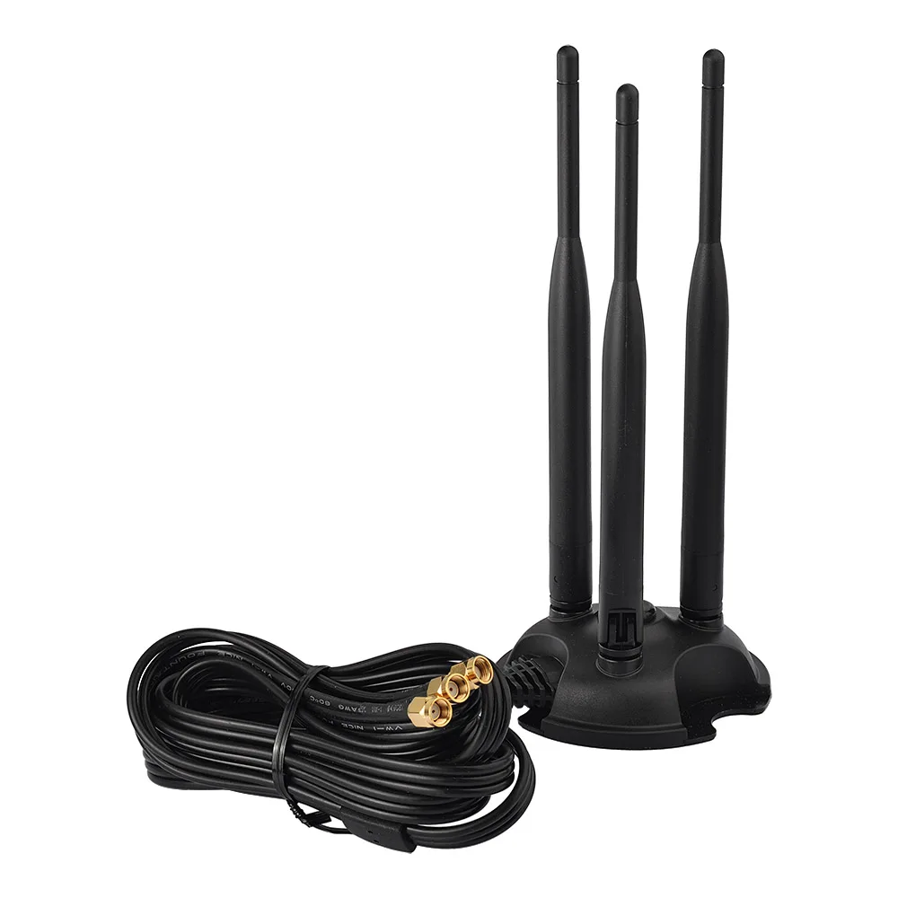 1X 2.4Ghz 6dbi high gain wifi antenna magnetic base 3meters cable with SMA male 