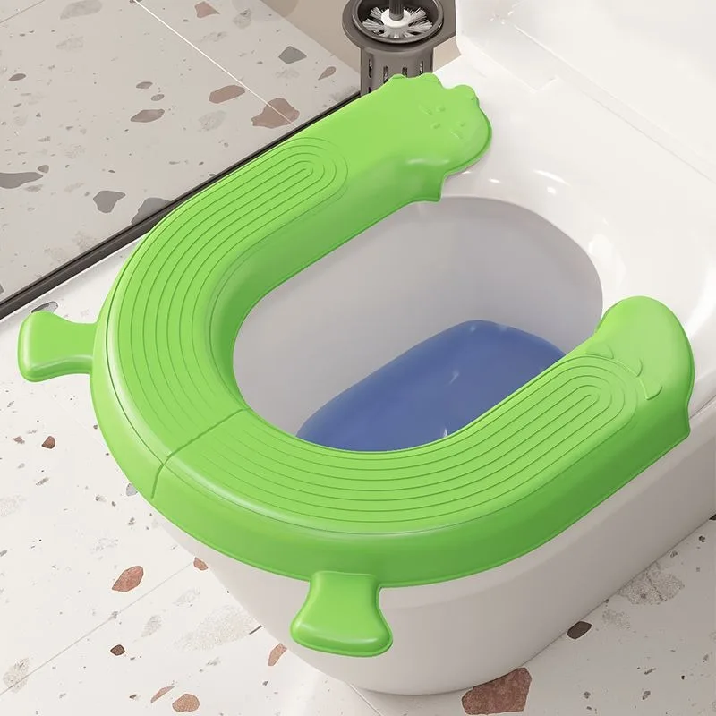 EVA Waterproof Toilet Seat Cover Thickened Four Seasons Universal Toilet Seat Cushion Paste Type Cushion Accessories
