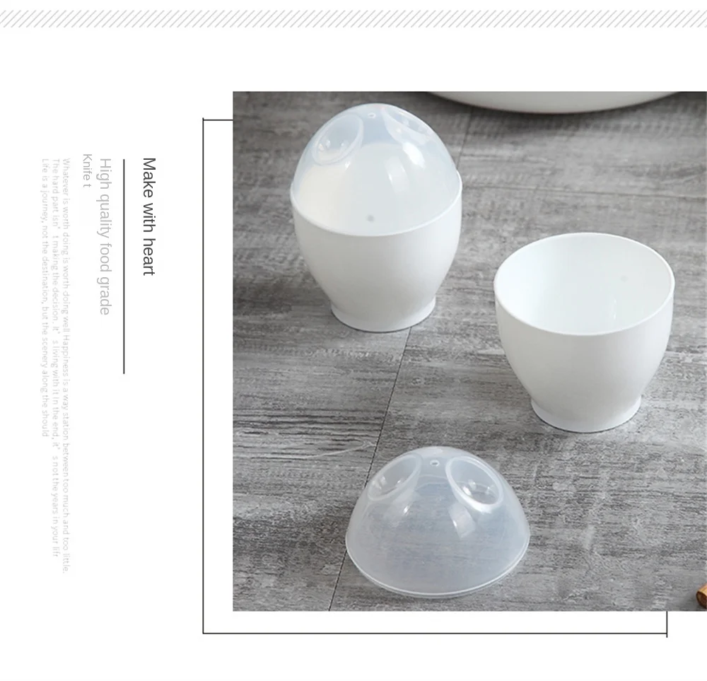 Description Picture 3 of itemNew Healthly Microwave Egg Cooker Boiler Maker Mini Portable Quick Egg Cooking Cup Steamed Kitchen Tools for Breakfast