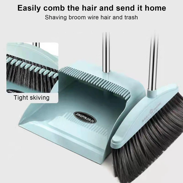 Floor Cleaning Broom Sets Hand Home Products Dust Squeeze Mop Sweeper  Dustpan Grabber Brush Wiper Garbage Kitchen Toilet House - AliExpress