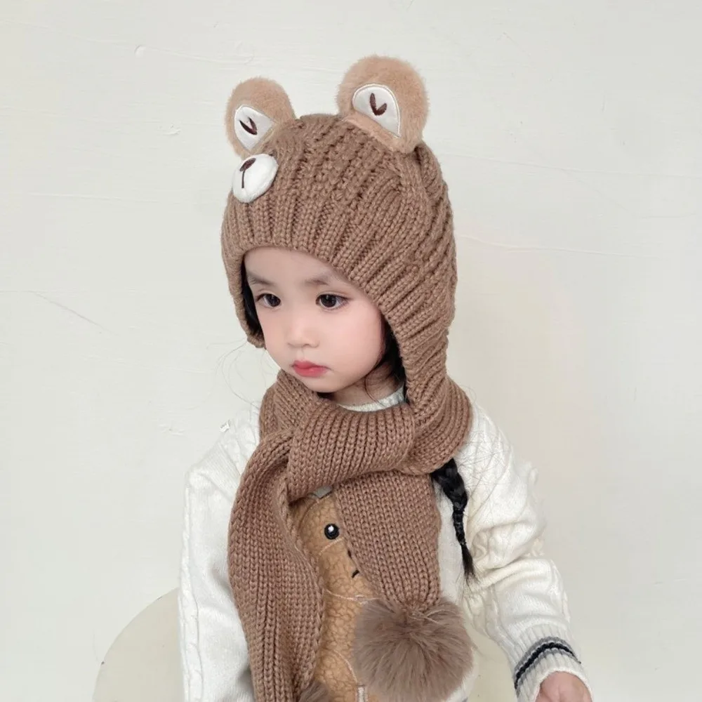 Polyester Fiber Kids Warm Beanie Hat