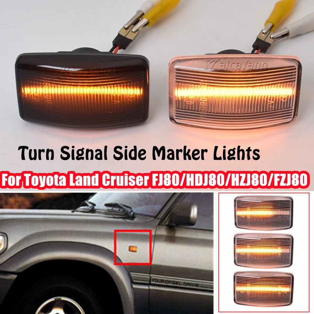 

2 шт., динамические Боковые указатели поворота для Toyota Corolla Wangon Lanku Land Cruiser LEXUS LS400 81731-60061