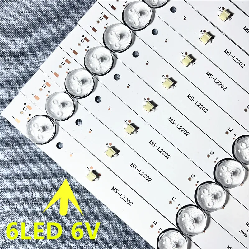 580mm LED Backlight strip 6 lamps For Tv JL.D32061330-081AS-M FZD-03 E348124 HM 32v input MS-L1343 L2202 L1074 