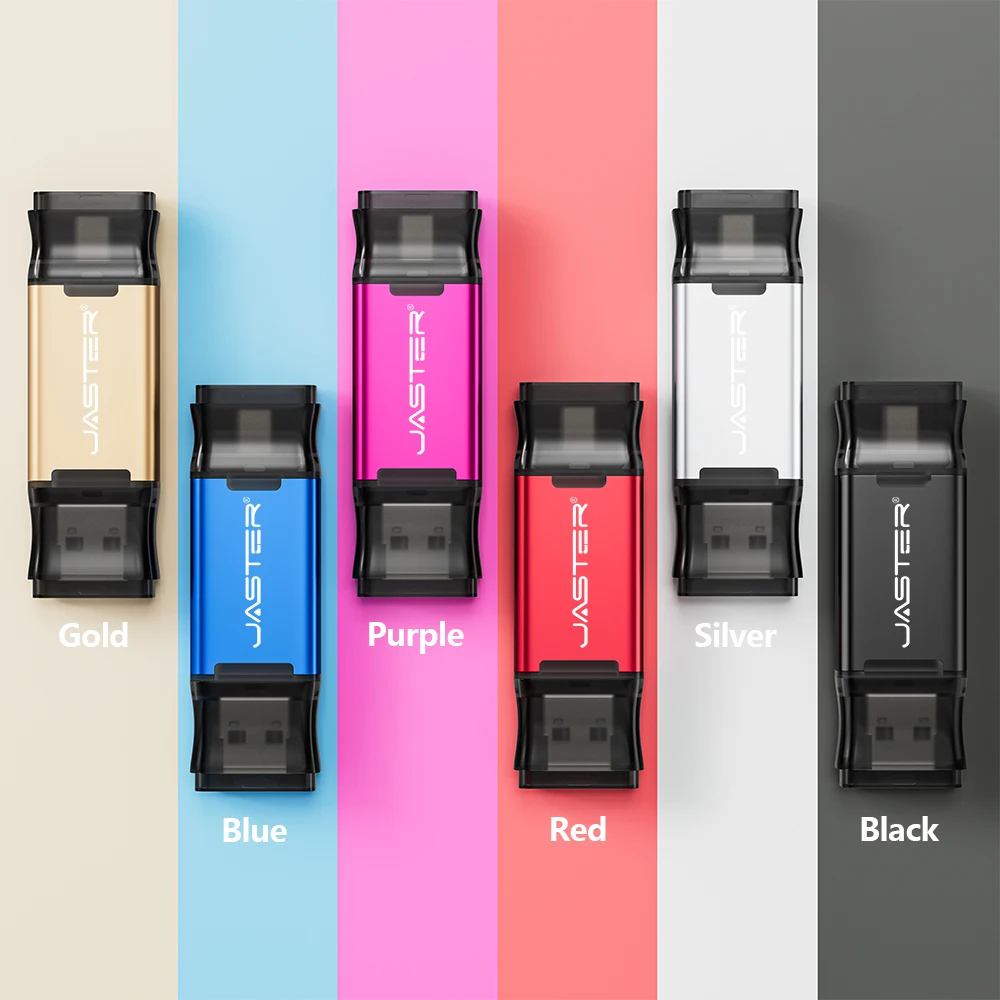 타입-C 펜 드라이브 64GB 2 in 1 OTG USB 플래시 드라이브 미니 메모리 스틱 32GB 휴대폰용 USB-C 스틱 창의적인 선물용 펜드라이브 16GB 8GB