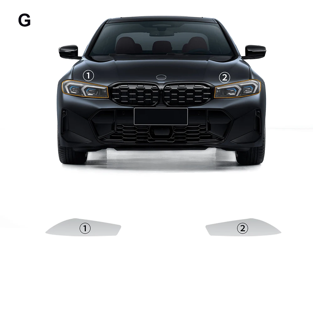 

For BMW 3 Series G20 TPU 2023 Car Headlight Headlamp Protective Film Window Rearview Mirror Film Invisible Transparent Sticker