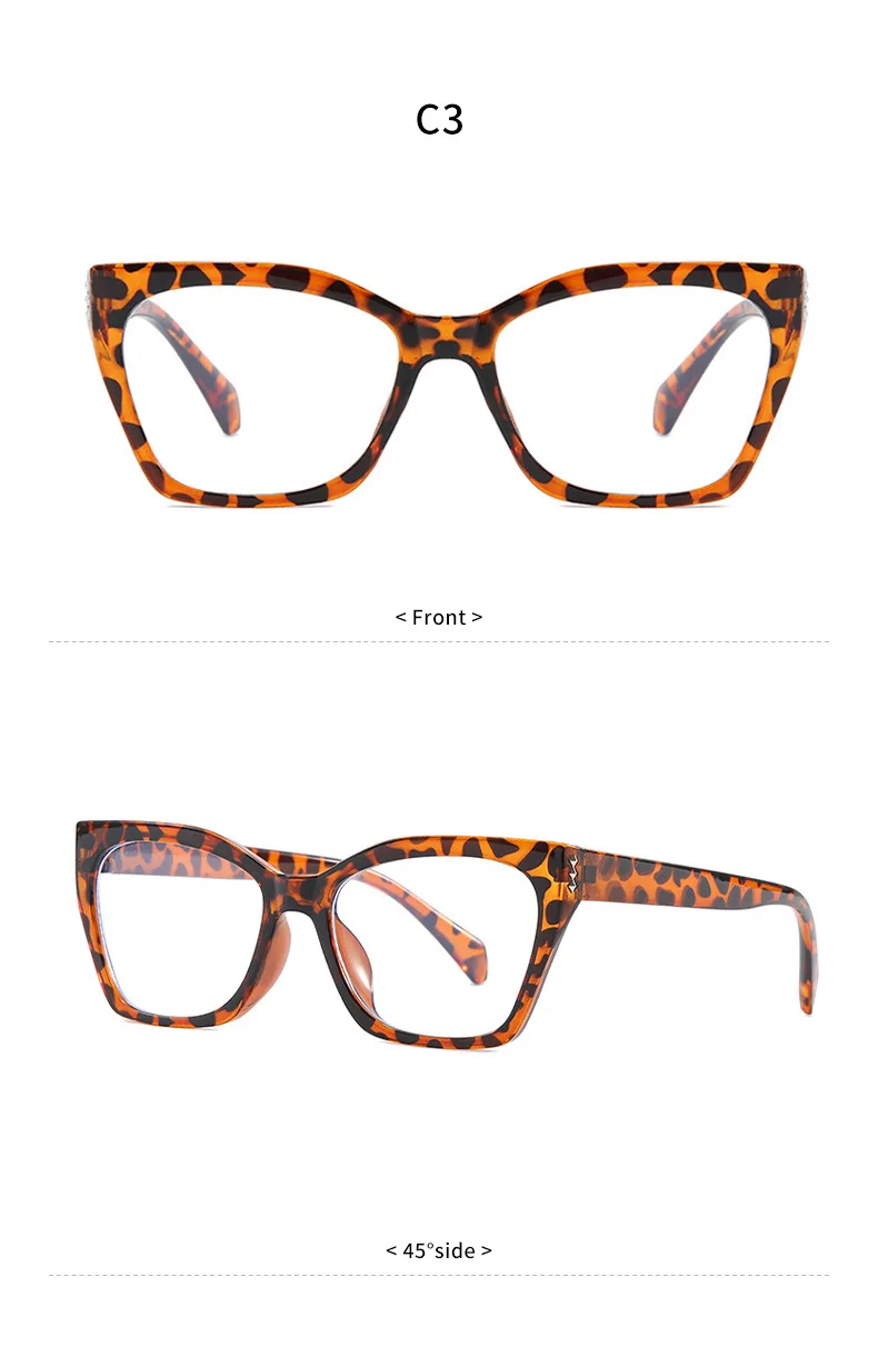 Transparente Cat Eye Computer Brille Rahmen Frauen Männer Anti Blau Licht Platz Brillen Blockieren Optische Spektakel Brillen – Detail 10