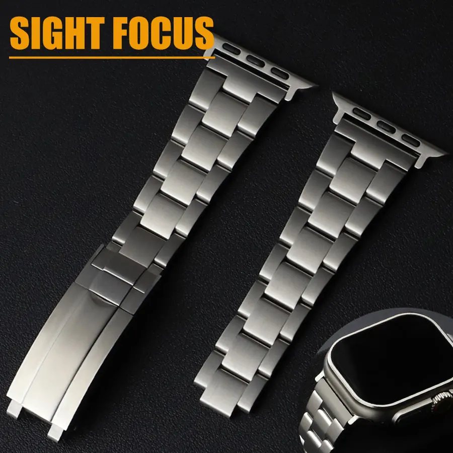 ロレックスベルト アップルウォッチ ダブルロック式　バンド ロレックスベルト アップルウォッチ ダブルロック式