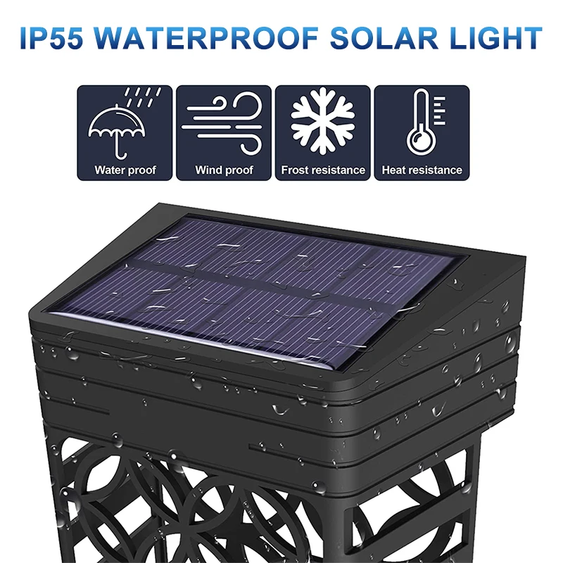 Luzes ao ar Lâmpadas de Parede à Prova Iluminação do Pátio Cerca Solar Livre Jardim Decoração Dwaterproof Água Passo Paisagem Lâmpada Led Luz 4 Computers & Electronics