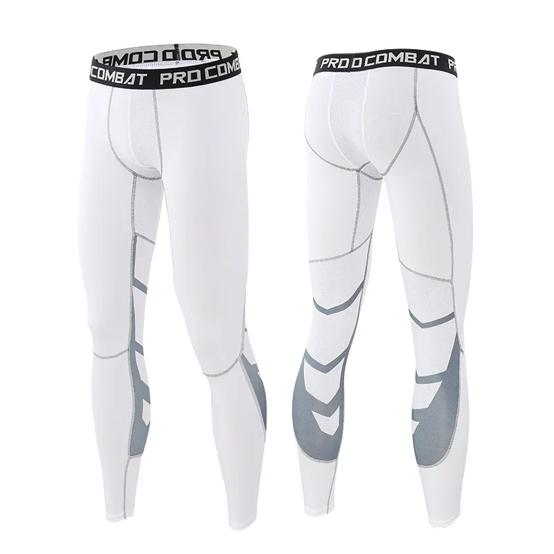 thumbnail image 1 of Pantalones de compresión para hombre, para correr, ciclismo, baloncesto, fútbol, pantalones de chándal elásticos, mallas deportivas, mallas, protección contra sarpullidos, 1 of 5