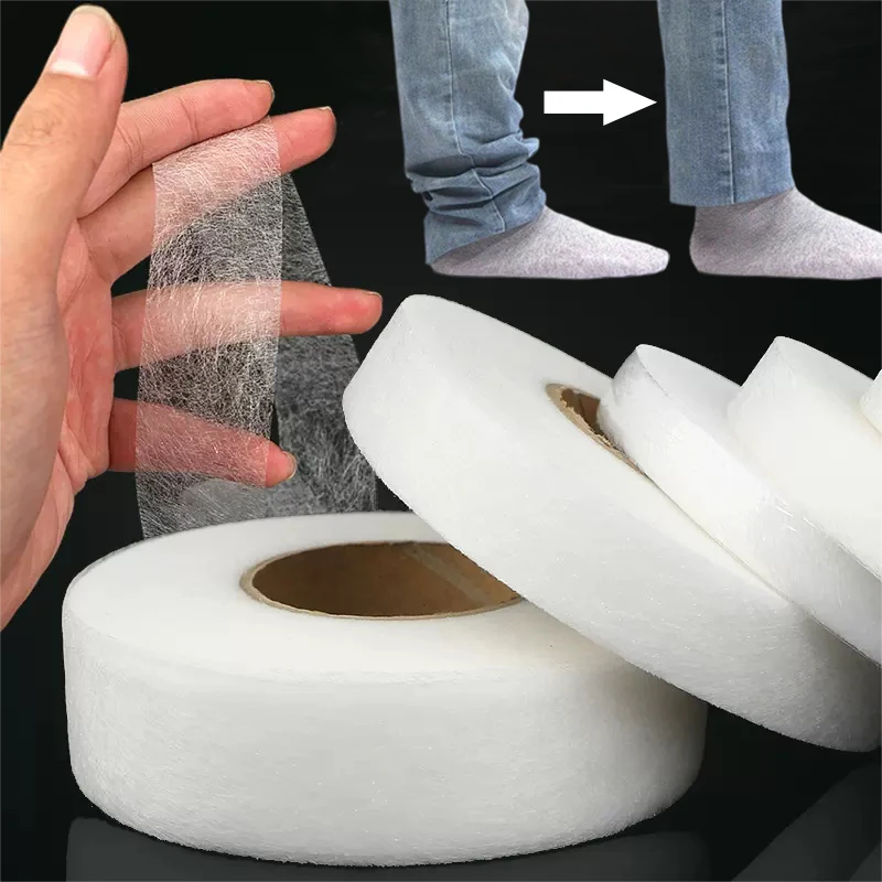 60 Meter Double-sided Interlining Adhesive Fabric Clothes Apparel Iron On Hem Tape Interlining Web DIY Crafts Sewing Accessories