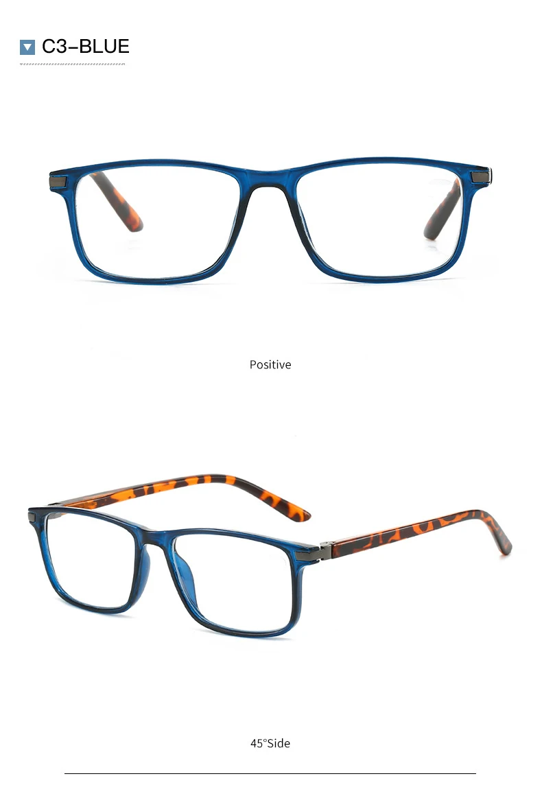 Kocolior Women's Full Rim Square Reading Glasses 8