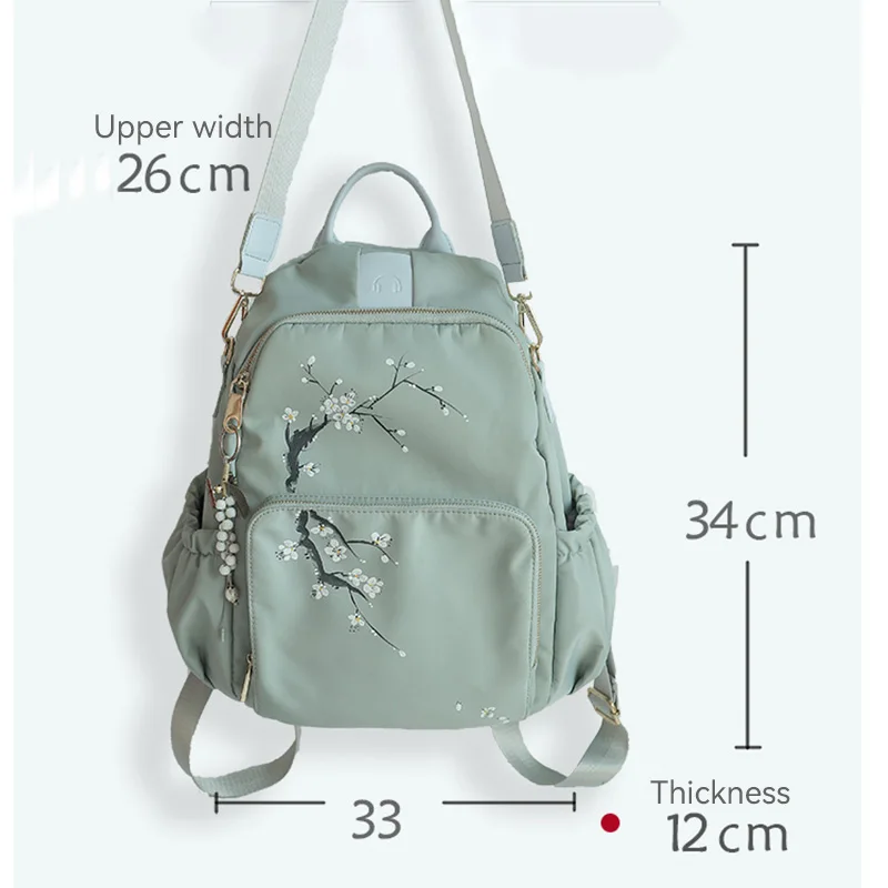 Harajuku Retro Mori Literature Art Women Backpack Bag Ins Small Fresh Forest Simple Girls School Bag Student Shoulder Bag 6