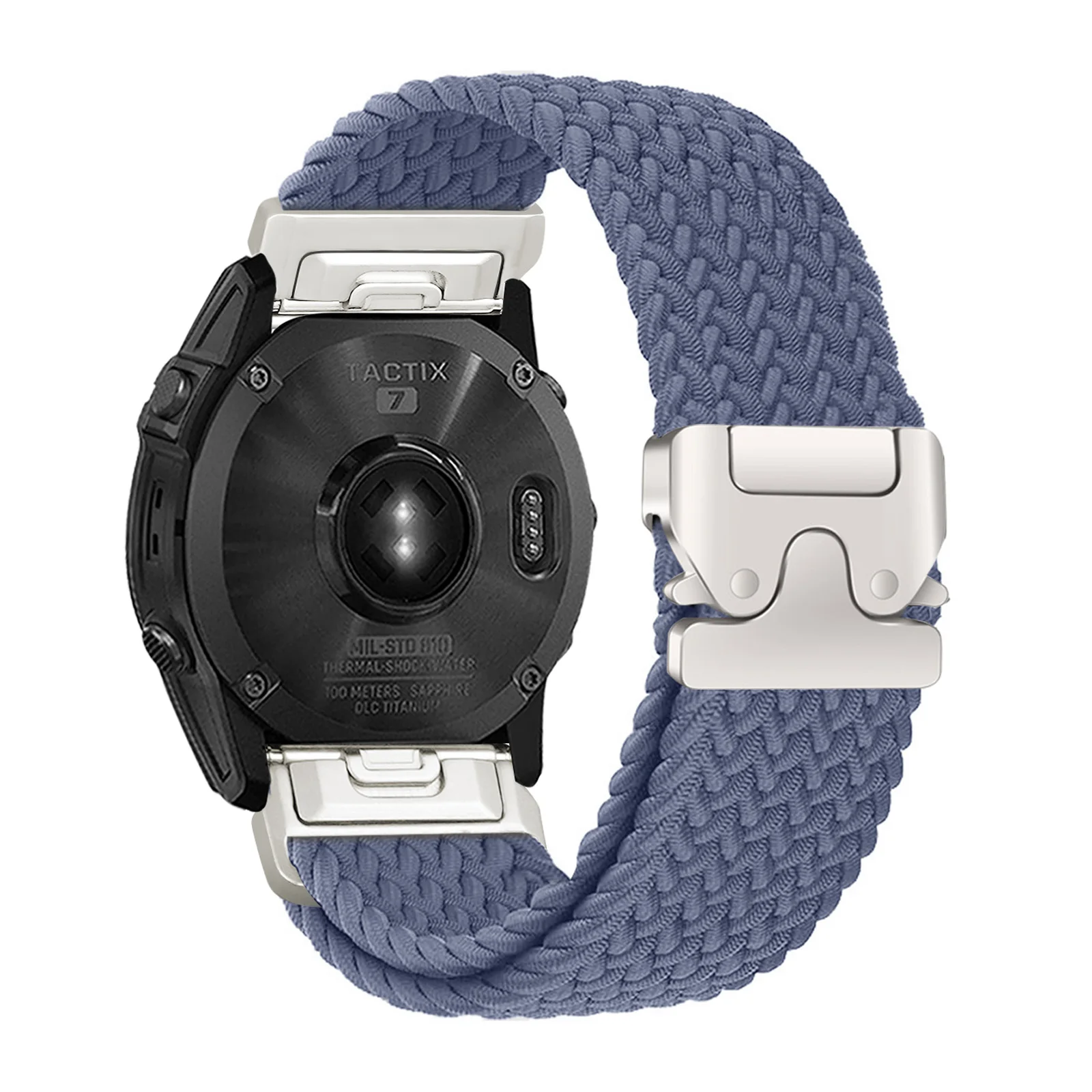 BUSKOZ Quick Release Elastic Woven Fitness Watch Strap - Breathable & Sweatproof with Metal Buckle
