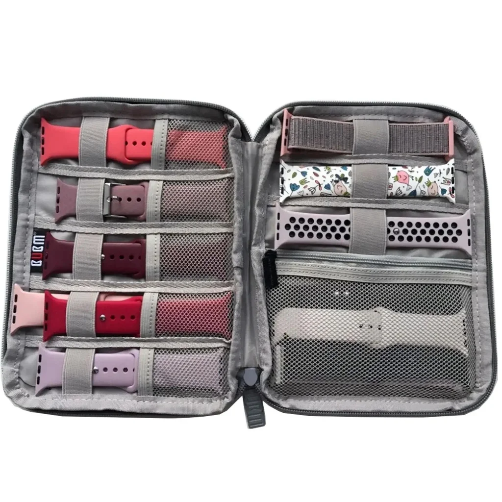 Deluxe Watch Band Display and Storage Box with Hand Strap