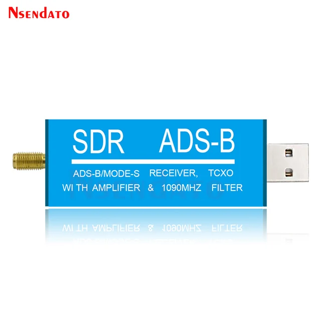 RTL2832U ADS-B Mode-S USB SDR TV Receiver Built-in RF Amplifier 1090MHz Bandpass Filter Radio SDR Band TV Scanner Tuner Stick
