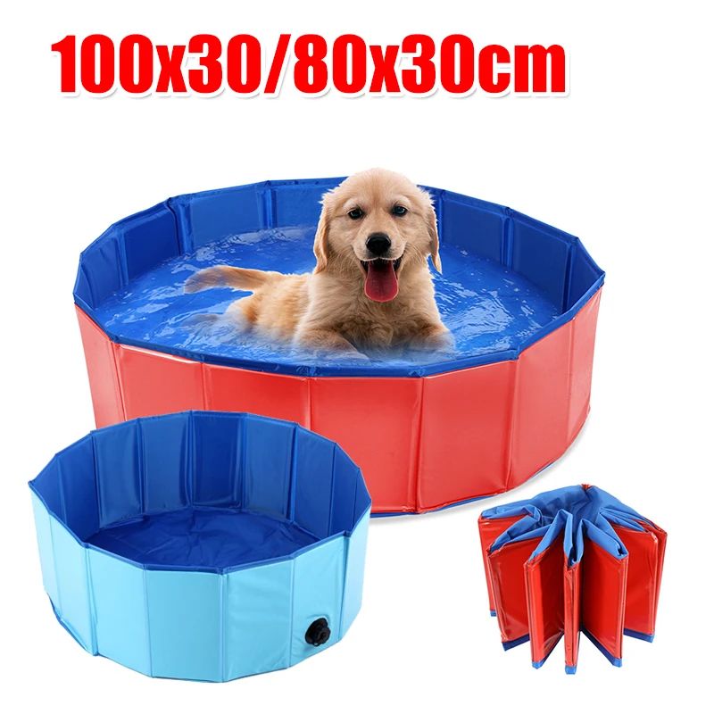 YISKY Piscina para Perros, Piscina de Baño para Mascotas, Piscina para  Niños Plegable, PVC Antideslizante y Resistente al Desgaste, Adecuado para  Interior Exterior (80cm * 20 cm) : : Jardín