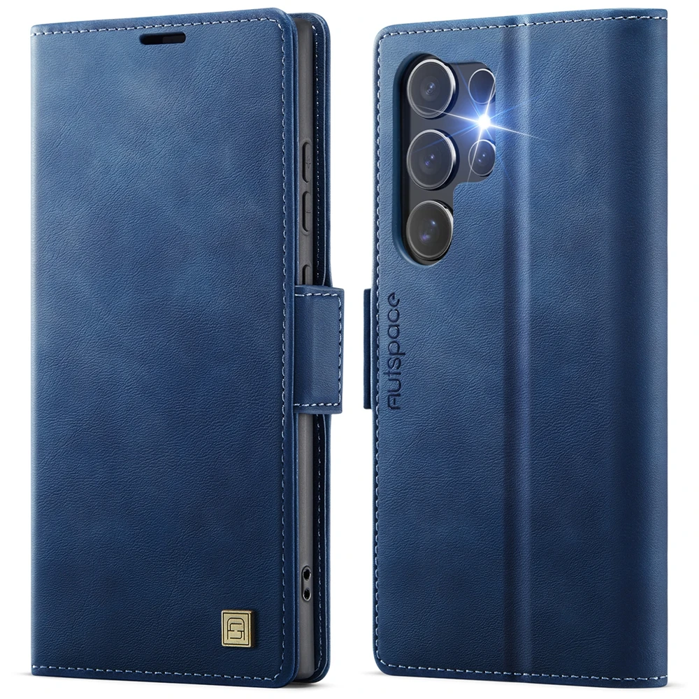 Leather Wallet Case with MagSafe Flip Cover and Card Slots