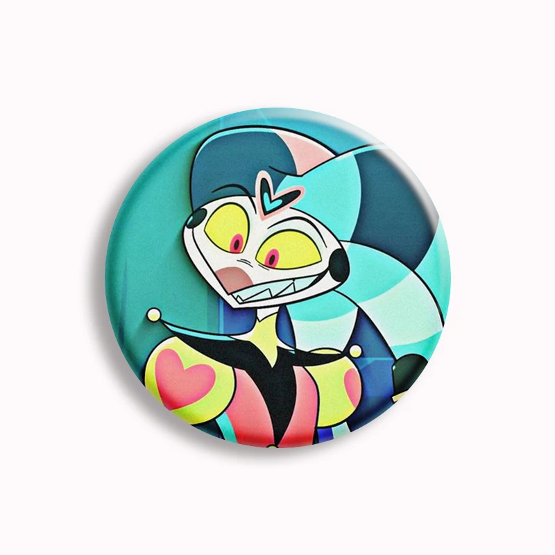 ヘルヴァボス フィッザローリィ フィズ　ピンズ 58mm Helluva Boss Robo Fizz Loona Button Pin Creative Cute