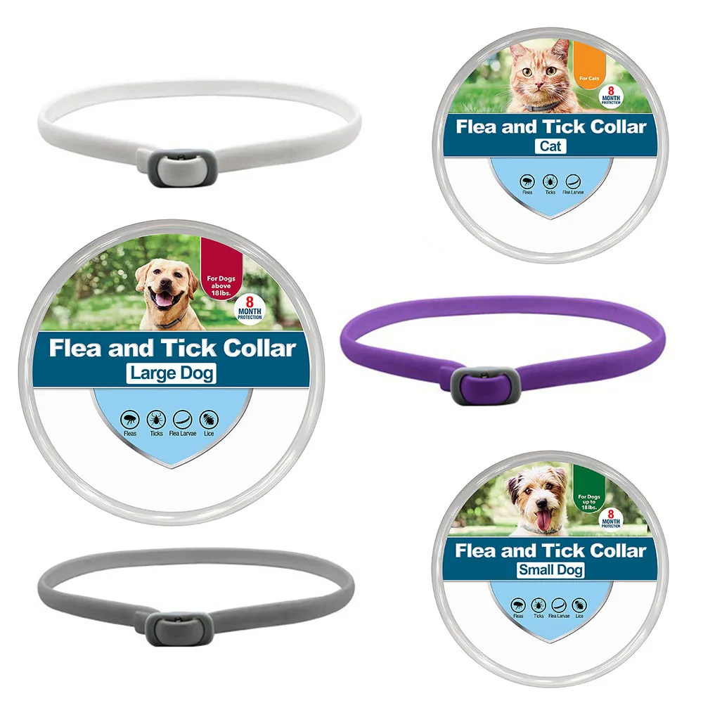 Pet Dog Flea Tick Collar for Dogs Mosquitoes Repellent Collar Cat Puppy