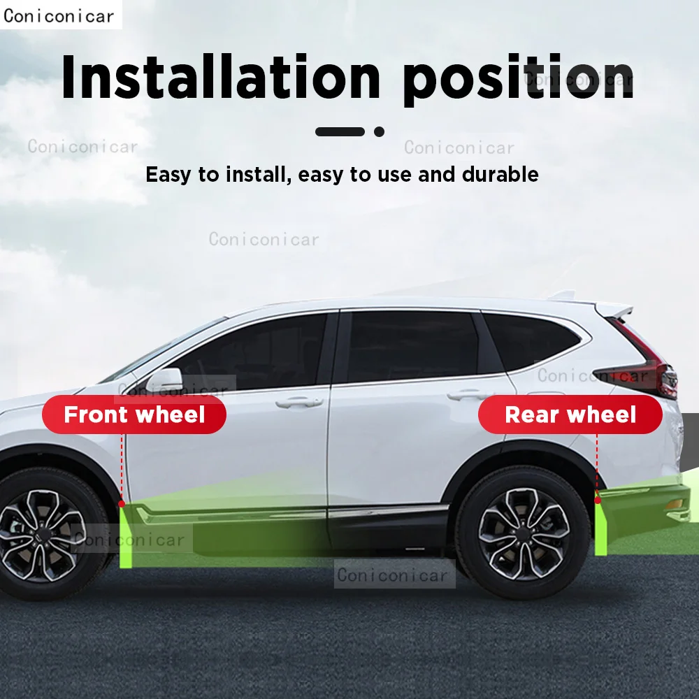 Parafanghi Per Chery EQ1 2019-2023 - Set 4 Pezzi Anteriore/Posteriore In ABS Con Viti - Foto 14