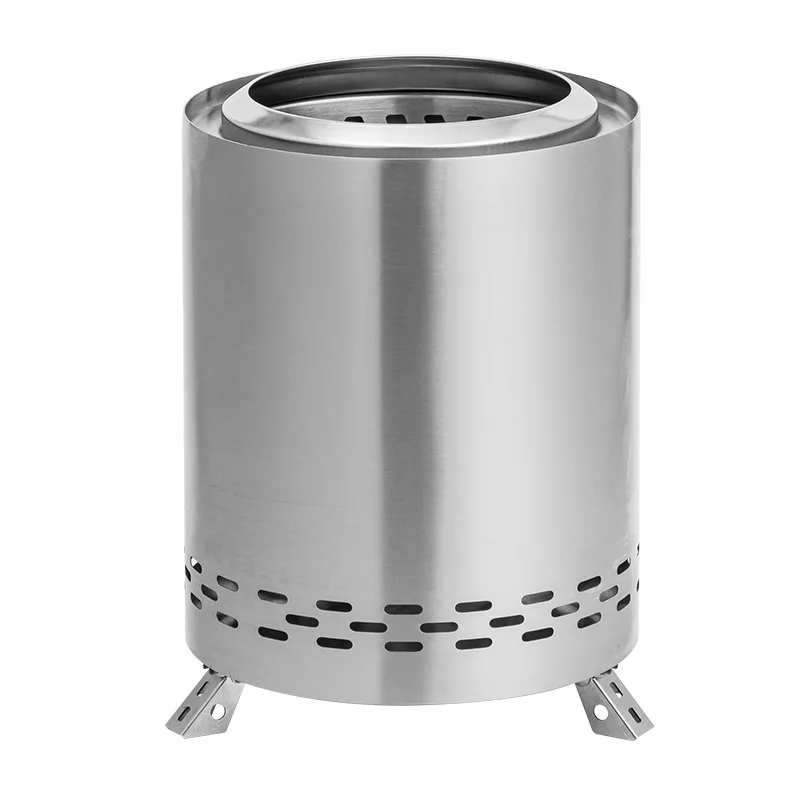 Stainless Steel Foldable Wood Burning Camping Fire Pit캠핑화목난로 Portable Smokeless Fire Pit Outdoor 화로