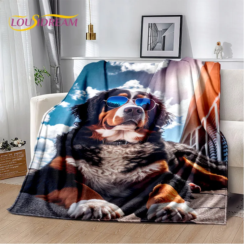 Fleece Blanket Mountain Dog Fleece Bernese Mountain Dog At The