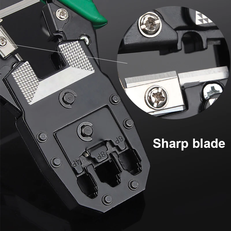 Decapagem de Crimpagem Alicerce com Profissional Lan Network Cabo Tester Clamp Alicerce Cat6 Conector Rj45 Rj11 Rj12 Utp - Imagem 5