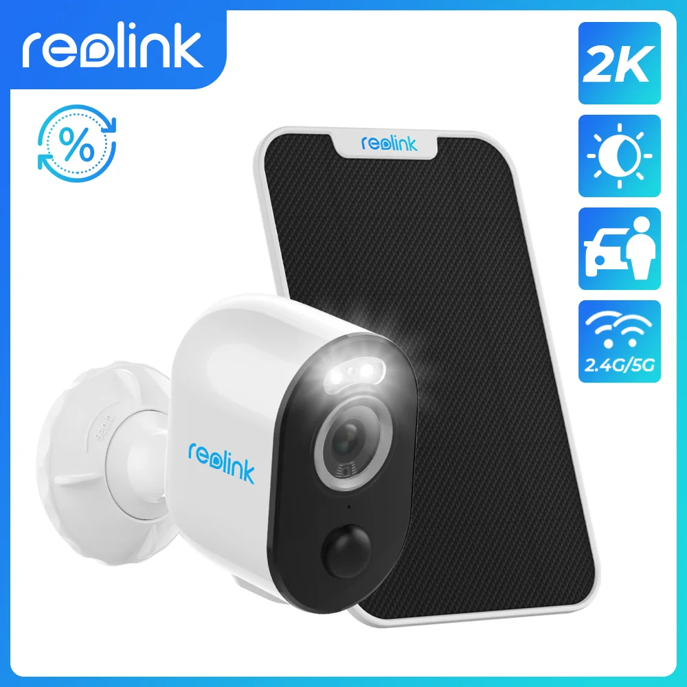 [Refurbished Battery Camera WiFi/4G] Reolink 1080p 2K IP camera WiFi Camere 4G Camera Battery Solar Powered Video Surveillance