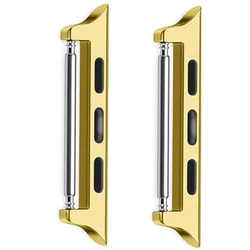 Premium 2PCS 316L Stainless Steel Watch Strap Adapter Set - 22mm (Gold)