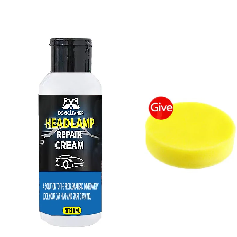 Profesyonel araba far tamir macunu - Kullanımı kolay araba far bakım kiti, oksitlenmiş, sararmış ve bulanık farları onarır