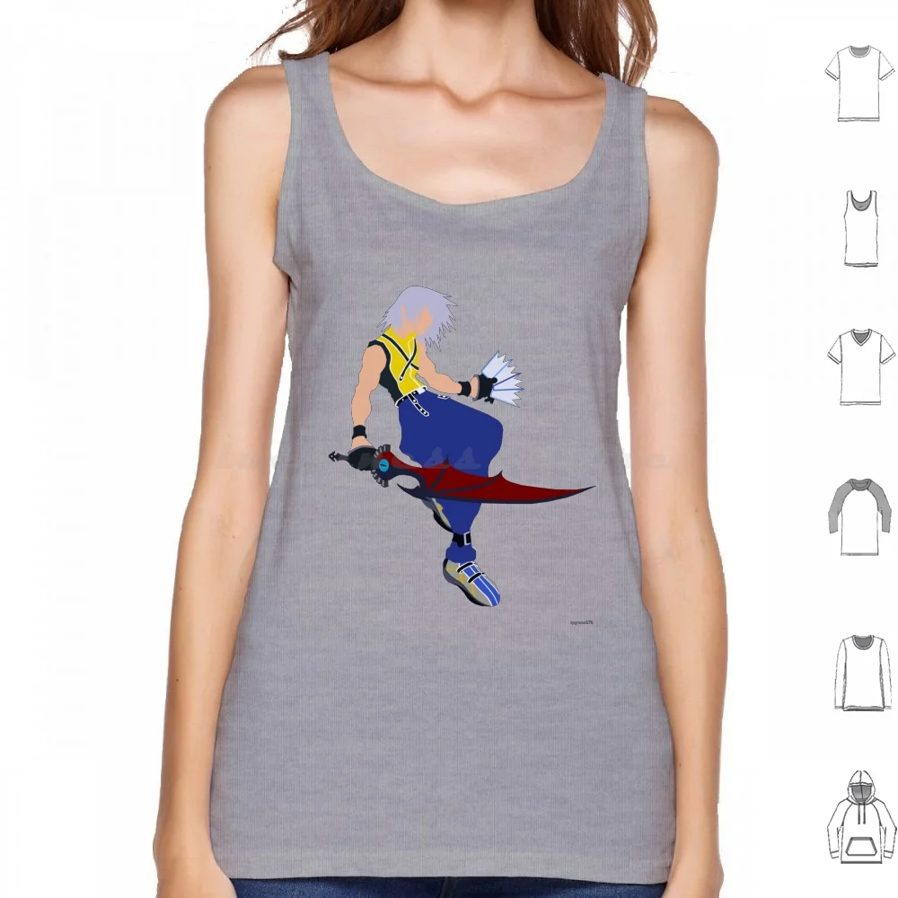 Riku Canotte Stampa Cotone Kingdom Hearts Kingdom Hearts Square Enix Final Fantasy Sora Riku Kairi Mickey Donald Jrpg