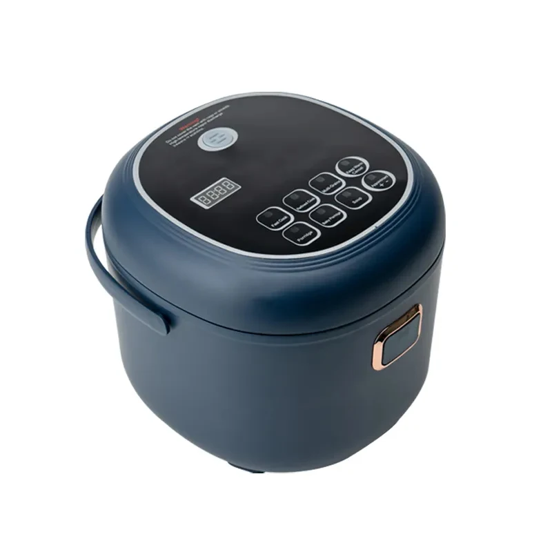 Arier Mini Rice Cooker 2L 12-24V 220V Car Truck Home Dual Use Multifunction Appliance  for Camping Blue English Menu 4