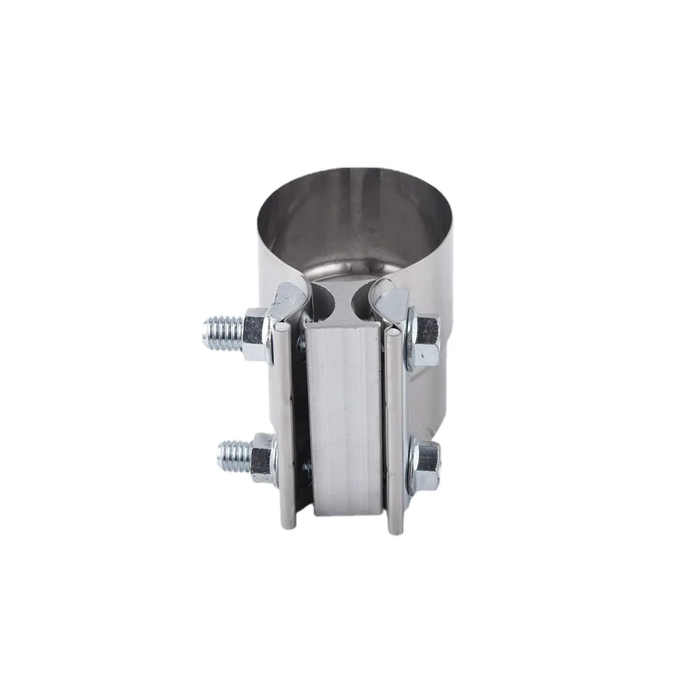 Car Exhaust Clamp 2.25 2.5 3 Inch Butt Joint Band Clamp Sleeve Coupler Stainless Steel for Pipes Mufflers Catalytic Converters