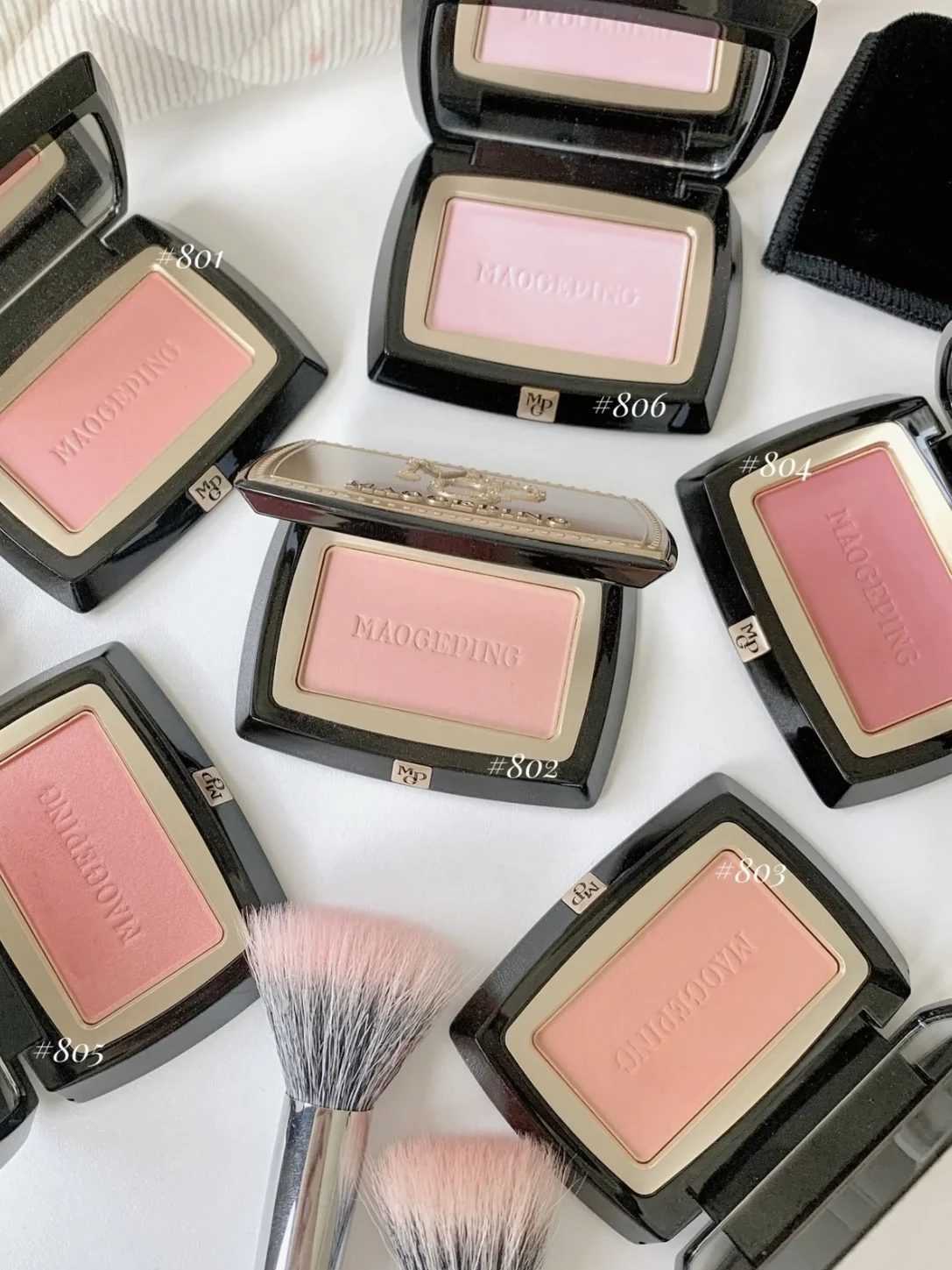 Gauzy-マジックメイクパウダー,マットパウダー,明るい顔の赤いプレート