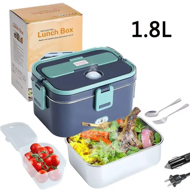 1.8L Electric Lunch Box 60W Food Heated Portable Food Warmer