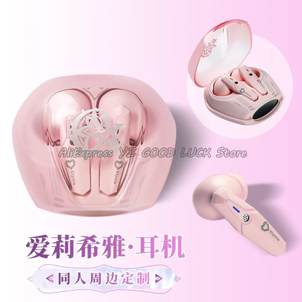 

Беспроводные наушники Honkai Impact 3 Elysia с шумоподавлением, Bluetooth наушники Herrscher of Finality Elysia, HD для Android