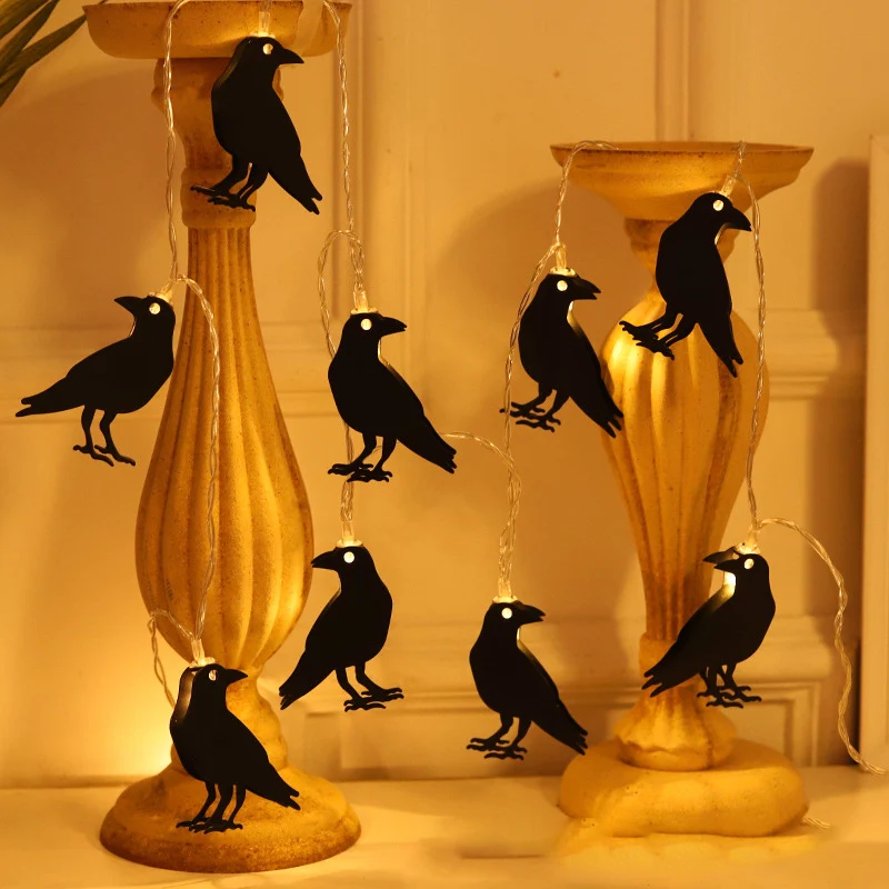 Hekasvm Halloween Fensterlichter Mit Timer - 5er Set LED Deko Mit Saugnapf