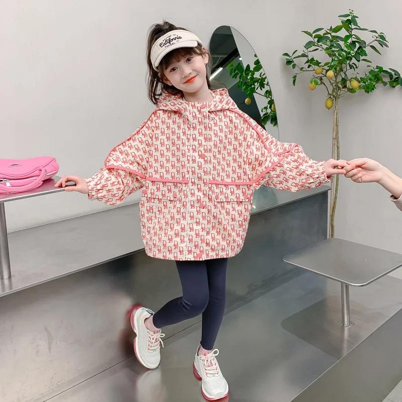 Girls Coat Overcoat Jacket Windbreak Outerwear 2024 Cute Spring Autumn Cotton Formal Sport Teenagers Children's Clothing