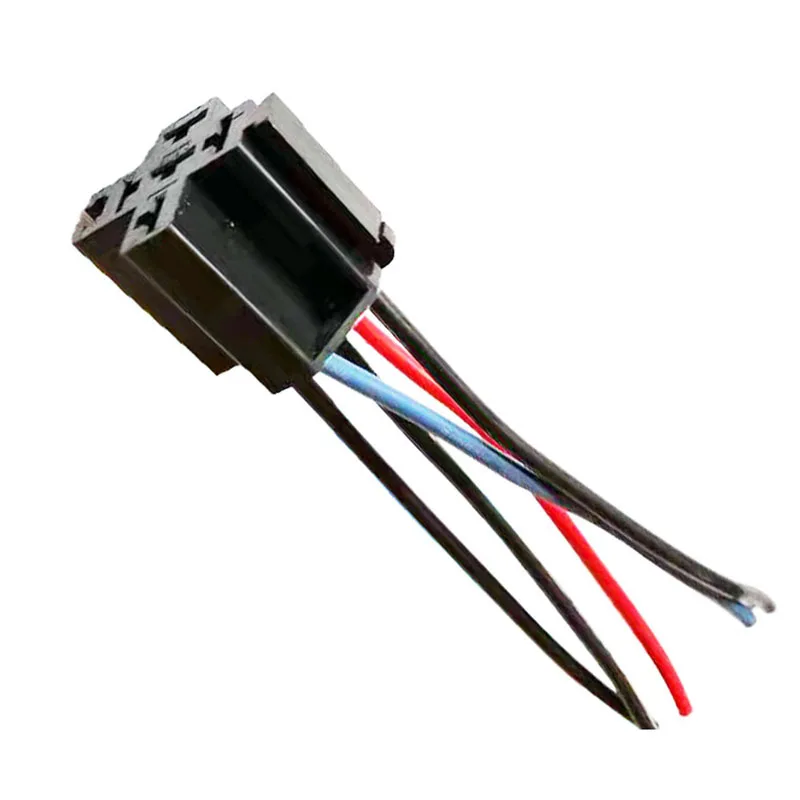 16AWG Pre Wired 5 Pin Relay Mounting Base Socket Holder 5 Pin Wires