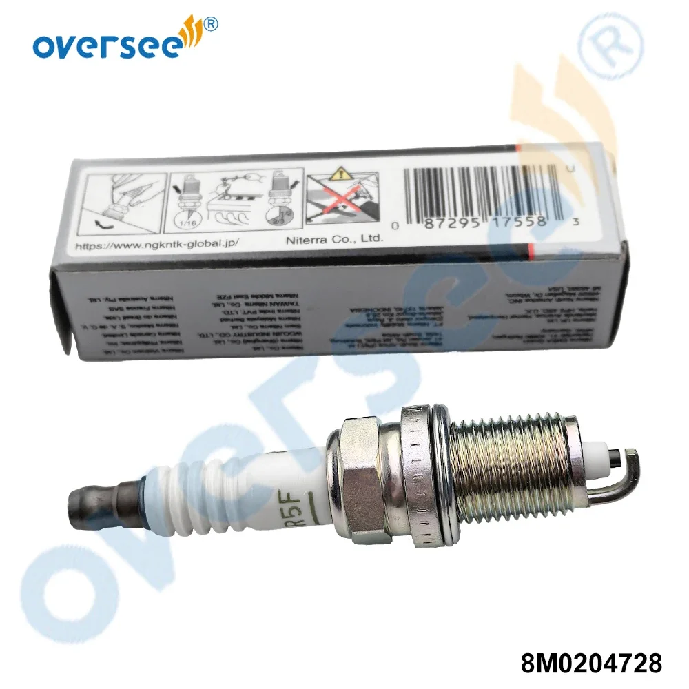 Spark Plug ZFR5F for Mercury EFI 4-Stroke Outboard Engine 65-150 HP Parts 8M0204728 (Original)