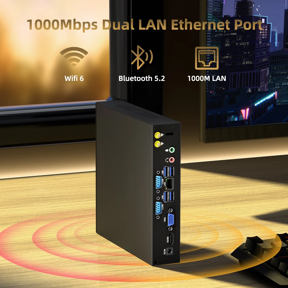 ZXIPC Mini PC AMD Ryzen 7 5700U R3 4300U Windows 11 32GB 1TB eMMC