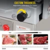 Automatic Meat Slicer, Electric Food Slicer 370W+550W, Stainless Steel, Adjustable Thickness 0-16mm, Home & Commercial Use 3
