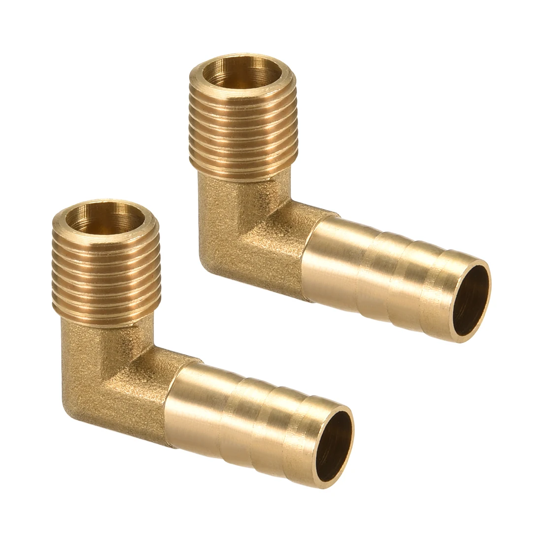 13mm Brass Barbed 90 Degree Elbow Fuel Gas Air Water Hose Joiner Adapter Fitting 